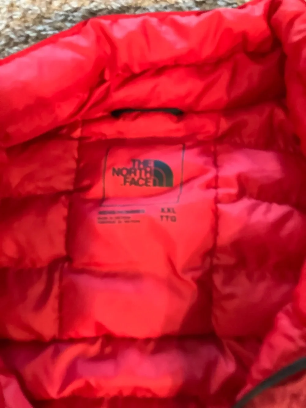 The North Face Men’s Two-Tone Red Packable Puffer Jacket